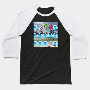 Beach Life Baseball T-Shirt